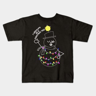 Snowman Christmas Tree Kids T-Shirt